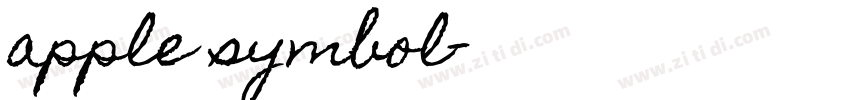 apple symbol字体转换